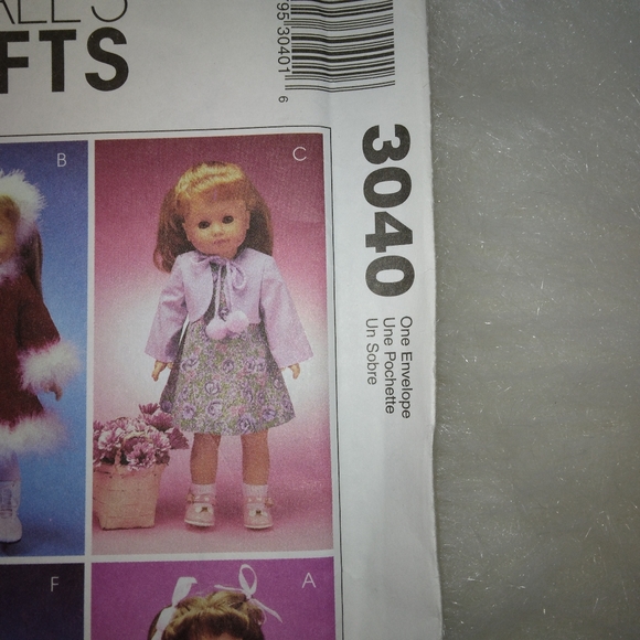 MCCALL'S 3040 wardrobe for American Girl Doll,  Gotz, and other 18 inch … - Picture 2 of 5